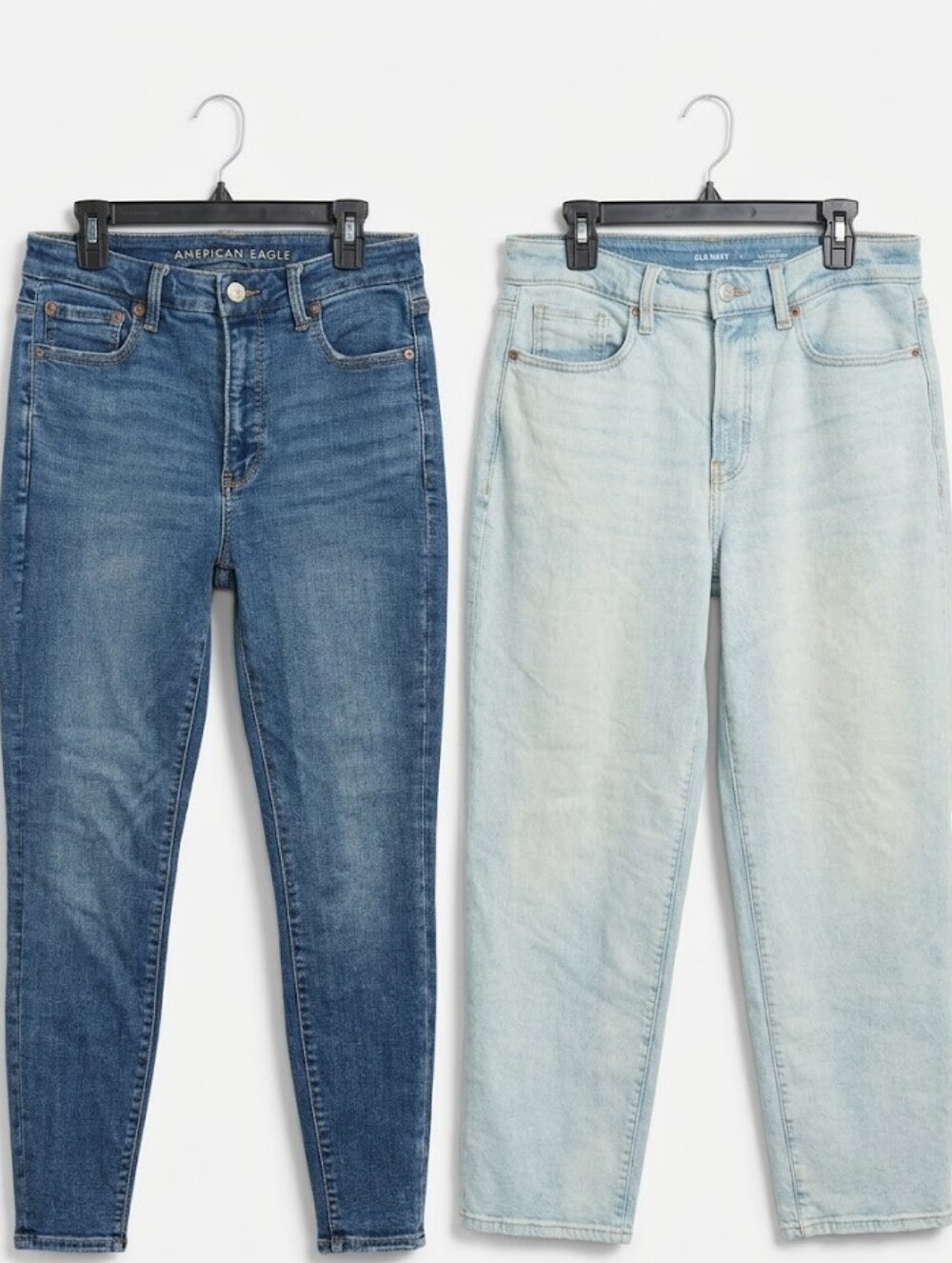 American Eagle Outfitters & Old Navy 2 Pack Of Jeans - Blue Wash